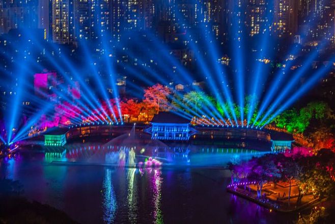 荔湾湖夜色美—荔湾水幕灯光秀 - 美篇