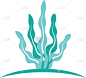 seaweed logo template icon
