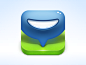 Chat app icon - ICONFANS|图标粉丝网|专业图标界面设计论坛,软件界面设计,图标制作下载,人机交互设计