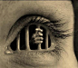 "Prisoner" a dark eye image. A little twisted, but we love the photo: 