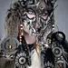 其中包括图片：Shamanic Grey Wolf Mask Faux Fur Headdress