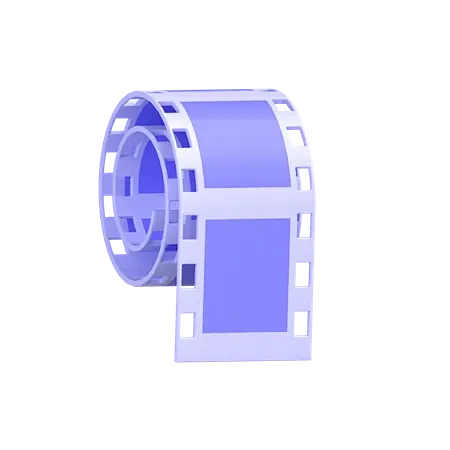 Camera-reel 3D Icon