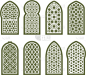 阿拉伯风格,窗户,装饰品,阿拉伯,东方人,几何形状,式样,花窗格,传统