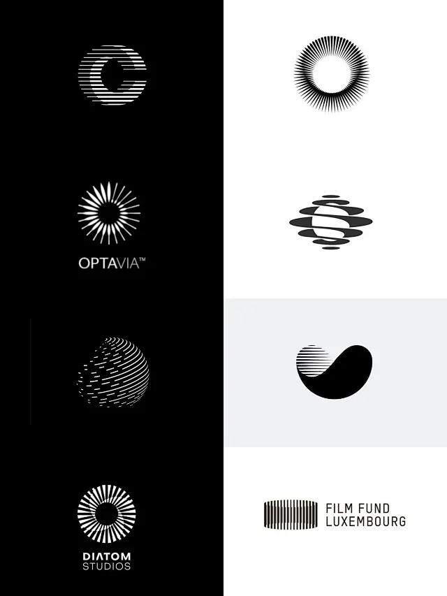 简约logo设计————线条的光，立体的...