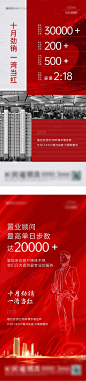 【源文件下载】 海报 地产 热销 系列 数据 大气 红色设计作品 设计图集