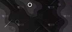 摘要暗黑色梯度流体波背景具有几何形状。现代的背景。可以用于登陆页，书籍封面，小册子，传单，杂志，任何