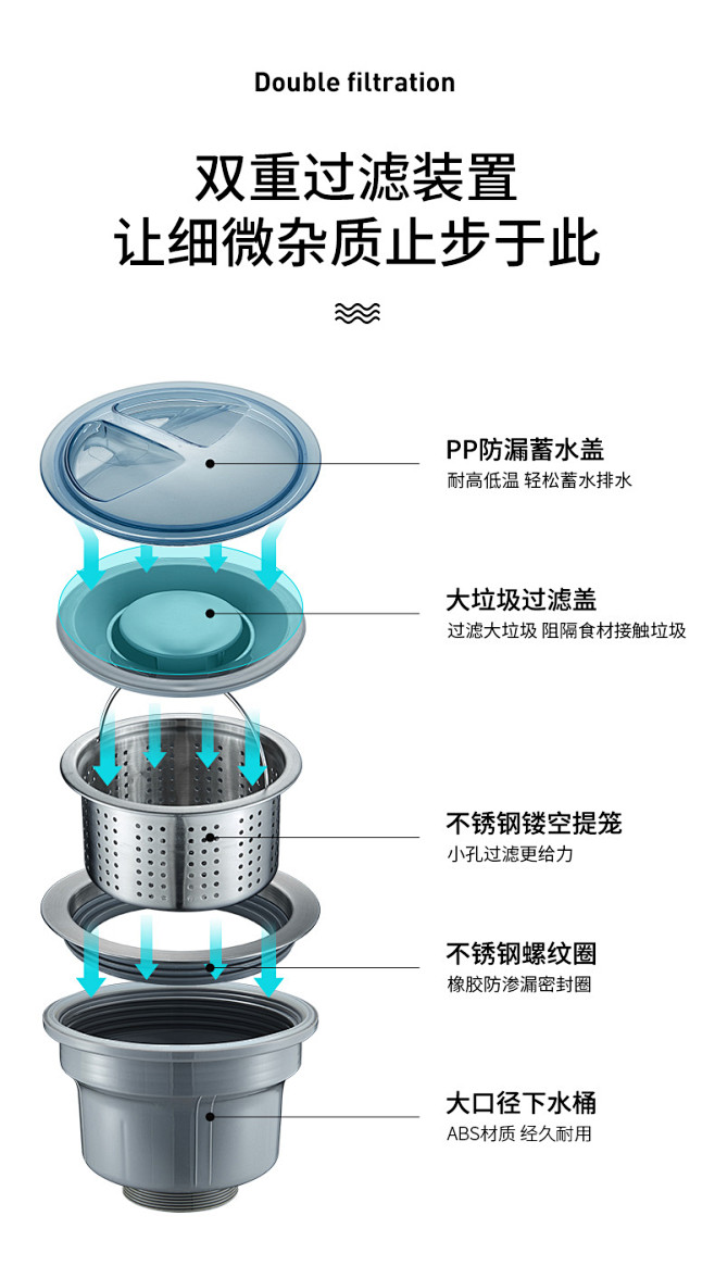 卡贝 手工水槽304不锈钢手工盆加厚洗碗...