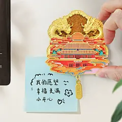 北京故宫国家博物馆文创金属流沙冰箱贴定制西安南京天坛上海旅游-tmall.com天猫