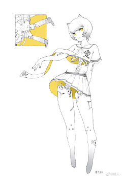 阿七想要画原画_采集到设计