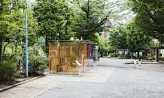 日本 公共厕所 白色 建筑师 透明 公共空间 手绘 概念图