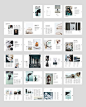 Moscovita InDesign magazine template, all spreads with 44 custom pages.