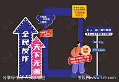 反诈活动美陈-源文件-志设网-zs9.com
