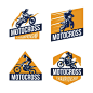 越野摩托车logo标志矢量图素材