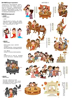 王昭君远嫁匈奴和亲，使得汉匈两族团结和睦，国泰民安，并把中原文化传到匈奴，使得“边城晏闭，牛马布野，三世无犬吠之警，黎庶忘干戈之役”，匈奴展现出欣欣向荣的和平景象。她一个人影响着整个匈奴以及中原全人民的生活，对胡汉两族人民和睦亲善与团结做出了巨大贡献，本次设计采用插画的形式，将昭君出塞的故事完整的呈现出来，更有利于对昭君出塞故事及精神的精准传播。