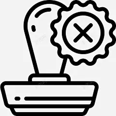 邮票信纸56直线图标 平面电商 创意素材