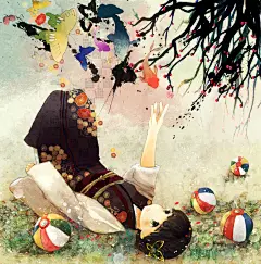 抢先告知春天的到来。梅花特辑 : “梅花”比代表了春天的樱花开得更早，天气刚一转暖就会开放。在大部分树还刚刚发芽没有开花的1月中旬开始，一些红色、淡黄色的梅花就抢先告知我们冬季已经结束了。梅花的花语是“高洁、忠实、忍耐”，正符合它那不畏冬日严寒努力盛开的花朵呢。在植物冒出嫩绿色新芽的春季到来之前，不如先欣赏一下鲜艳的梅花吧。今天就为大家送上描绘了“梅花”的插画作品特辑。快来看看吧。