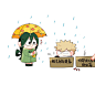 切爆KRBK  学校的事终于忙完了，我要把想画的都画一遍！先从捡猫猫开始！ ​​​​