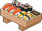 Sushi plate by Pixelpipi