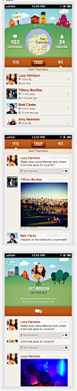 Mixer一个社会网络的邻居APP应用程序界面设计_社交手机界面_黄蜂网