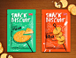 Snack Biscuit Package : Design options for Bissin Snack Biscuit packaging.