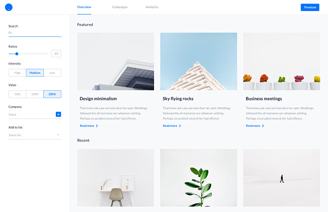 Blog ui kit