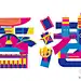 #求是爱设计#中国各省市自治区的字体图标设计，设计灵感来自城市建筑。（转）