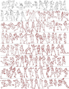 嘻优基采集到关于动作