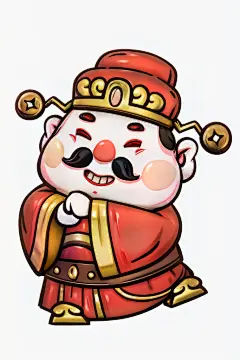 恭贺新年祥瑞新年春节卡通模型图片