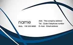 蓝色科技名片