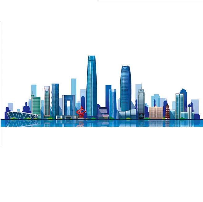 东莞地标建筑剪影东莞标志会展背景东莞旅游景点东莞城市设计素材-花瓣网