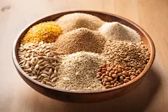 大麦谷类杂粮粗粮摄影图图片