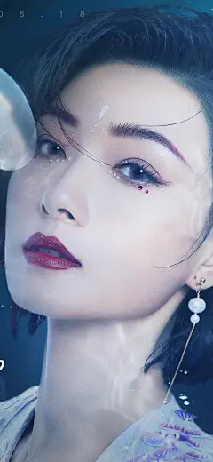 万茜海洋风造型高清手机壁纸