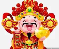 2018狗年新年财神插画高清素材 门神 免费下载 页面网页 平面电商 创意素材 png素材