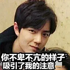 肖战表情包#肖战择偶标准# 
温婉居家是我！不卑不亢也是我！
我就是当代大学生不卑不亢的典范！
不过哥哥不卑不亢这个词怎么这么想笑 ​​​​