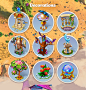 Dragons World social quantum ILLUSTRATION  Game Art SQ characters (6)