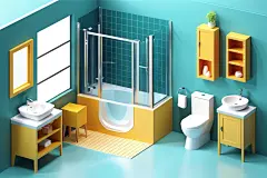 户型模型3D室内设计装修透视图模型