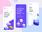 Folio: Designer Portfolio Kit – Mobile Version 3d object 3d isometric typography mobile menu 3d design 3d illustration 3d isometric illustration isometry ui design kit portfolio designer app mobile app mobile ux design ux ui design ui kit ui