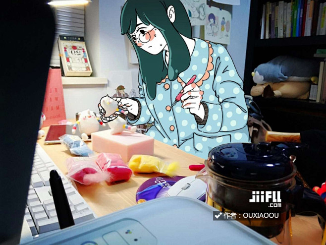 jiifll-跨次元明信片-女生漫画-生...