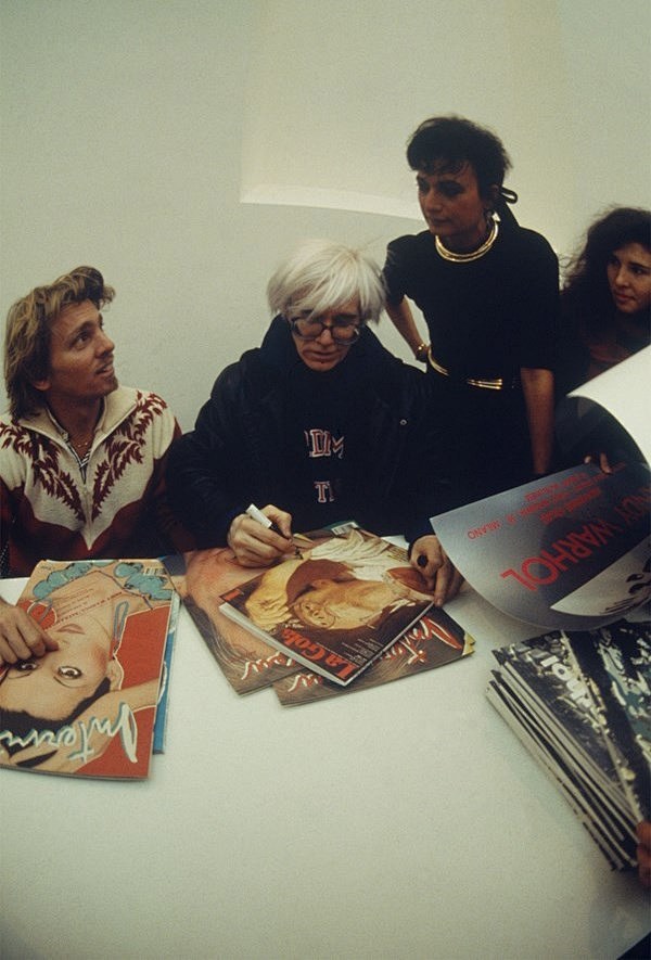 Andy Warhol signing ...