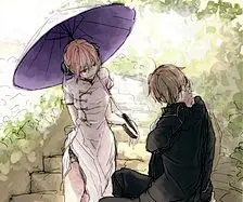 伞 银魂 二次元 动漫 漫画 插画 治愈 同人