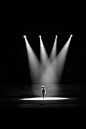 一个人的舞台 #黑白#