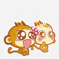 卡通小猴子高清素材 卡通小猴子 可爱 手绘图 插图 猴子 玩偶 元素 免抠png 设计图片 免费下载 页面网页 平面电商 创意素材