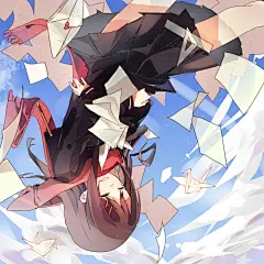 透明 p站 二次元 插画 少女 头像 手绘 壁纸 阳炎project 文乃 治疗颈椎病