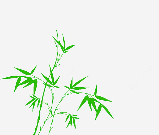 绿色竹子竹叶边框图高清素材 免费下载 设...