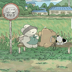 是年不是黏采集到治愈系插画
