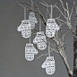 Deck the halls with paper-cut mittens. #EtsyCanada