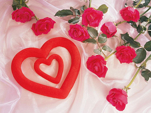 唯美甜蜜爱心暖色图片感受浪漫幸福的味道