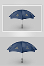 雨伞酒店品牌VI设计提案展示样机
