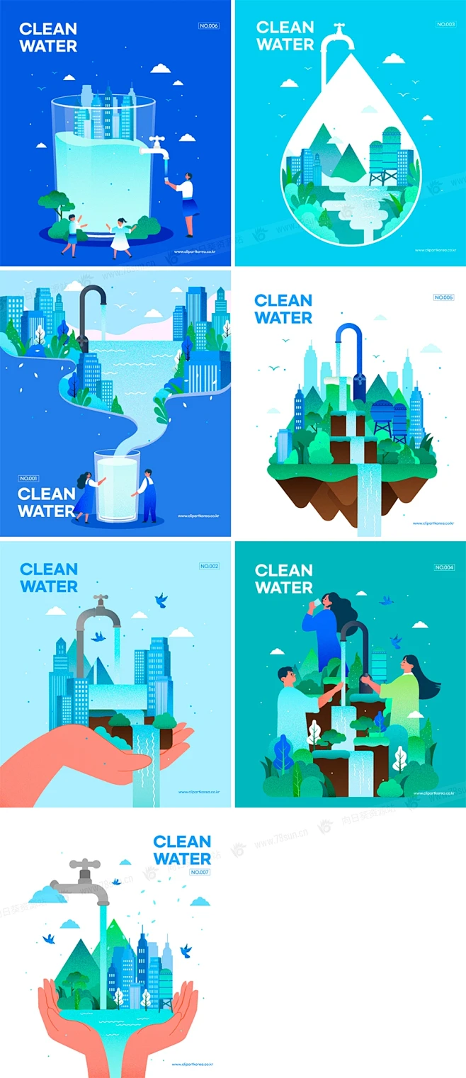 #节约用水#
创意卡通环保水资源节约用水...