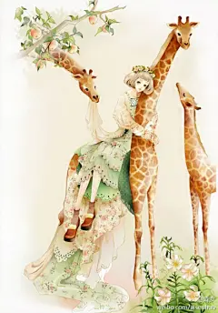 #森女绘画本子#清新到骨子里的小插画，一扫近日的阴霾~（by internet）